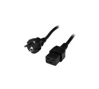 Cable de alimentación Schuko CEE7 a IEC 320 C19 para ordenador - STARTECH.COM - 2m - Negro