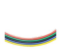 Cable de alimentación Silicona súper Suave 14 16 18 20 22 AWG eléctrico Alto Voltaje Rojo Negro Blanco Verde Azul Amarillo Kits Seis Colores(Yellow Color,5M18AWG)