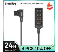 Cable de alimentación SmallRig DT 1 a 4 con cuatro salidas D-Tap independientes para cámaras monitores transmisores de vídeo Follow Focus 4831 Power Cable
