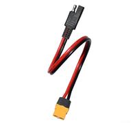 Cable de alimentación solar de 12 AWG con interfaz hembra XT60 y SAE para sistemas de energía renovable e instalaciones de vehículos fuera de la red