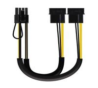 Cable de Alimentación Tarjeta Gráfica Nanocable 10.19.1201/ 2x Molex Macho - 6+2 PIN Macho/ 20cm