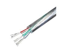 Cable de alimentación Transparente 3 núcleos 28/26/24/22/20/18/16AWG Cobre estañado con Aislamiento PVC Línea alámbrica luz(3 Cores 8 Meters,22AWG)