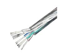 Cable de alimentación Transparente 8/10m, 2, 3, 4, 5 núcleos, 28/26/24/22/20/18/16AWG, Cobre estañado con Aislamiento PVC, Línea alámbrica luz(5 Cores 8m,22AWG)