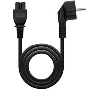 Cable de Alimentación Trevo Nanocable CEE7 Angular/M-C5/F 2 M Negro