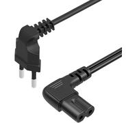 Cable de alimentación universal de 2 pines a L C7 en forma de L para Xbox Series X/S, Xbox One X/S, Sony PS4, PS5, PS3 Slim, PlayStation 5, 4 y 3, Samsung TV, impresora Canon
