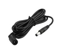 Cable de alimentación universal de baja tensión CC de 5,5 x 2,1 mm macho a hembra para cámaras de seguridad, routers, luces LED, alcance extendido, enchufes huecos, extensión de cable de alimentación