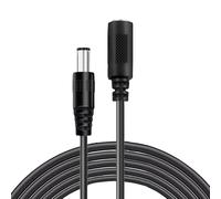 Cable de alimentación universal de baja tensión CC de 5,5 x 2,1 mm macho a hembra para cámaras de seguridad, routers, luces LED, alcance extendido, enchufes huecos, extensión de cable de alimentación