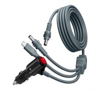 Cable de alimentación USB C a CC de 100 W para Starlink Mini, compatible con sistemas de 12 V y 24 V, clasificación IP65, impermeable, cubierta de PVC ignífugo para uso duradero en exteriores (3