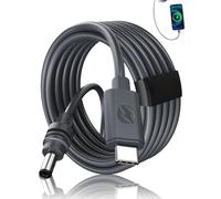 Cable de Alimentación USB-C a DC Compatible con Starlink Mini, 3 m 100 W PD, Cable de Extensión Impermeable 18 AWG, Compatible con 20 V PD 28 V PPS, Cable de Carga USB-C para Antena Starlink Mini
