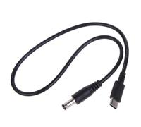 Cable de alimentación USB C tipo C a 5,5 x 2,1 mm, 9 V, 12 V, 15 V, 20 V, PD, cable de alimentación convertidor para monitores LCD, radio de transmisión USB C tipo C a 5,5 x 2,1 mm, 9 V, 12 V,