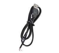 Cable de alimentación USB macho a extremo abierto de 25 cm-300 cm, cable de alimentación de 2 pines, 5 V, 3 A, 22 AWG, para cámara, luz LED, router, ventilador, cable de alimentación USB