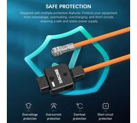 Cable de alimentación ZGCINE DT-BMD D-Tap a BMPCC de 2 pines de 60 cm