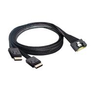 Cable de Alta Velocidad Servidor Slim Sas SFF-8654 8I una Oculink SFF-8611 4I X 2 para Tarjeta Vertical PCI-Express