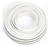 Cable de Altavoz (2 Cables de Audio de 2,50 mm2), Cable de Caja 2,50mm2-10m Blanco
