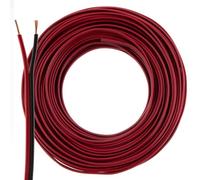 Cable de altavoz 2 x 0,50 mm2 - 25 m - rojo y negro - CCA - Cable de audio - Cable de caja