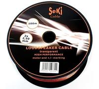 Cable de Altavoz 2 x 2,50 mm2 - 100 m - Transparente - CCA - Cable de Audio - Cable de Caja
