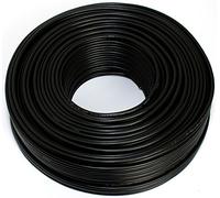 Cable de altavoz 2 x 2,50 mm2 - 50 m - Negro - CCA - Cable de audio - Cable de caja