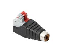 Cable de altavoz A/V A Audio macho hembra, adaptador conector RCA, enchufe prensa, suministros equipos eléctricos, 1 ud ESSEIEIE(Male connector)