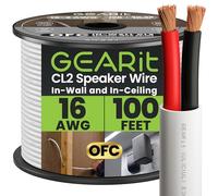 Cable de altavoz CL2 OFC, GearIT Pro Series 100' 16 AWG.