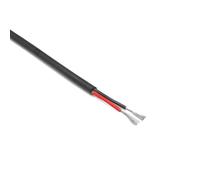 Cable de altavoz de 2 núcleos, 20M, 20AWG, chaqueta de PVC, Cable de Audio de cobre estañado de 300V for tira LED(Black,16AWG)