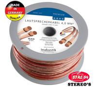 Cable De Altavoz Hi-Fi Premium 2 X 4 MM² Altavoz HQ HP INAKUSTIK Alemania 10 M