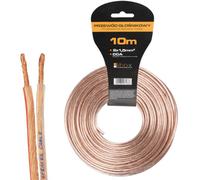 Cable de Altavoz Libox LB0008-10 2x1,5 mm Aluminio CCA 10 m Transparente