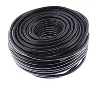 Cable de altavoz redondo 2 x 4,0 mm², negro, 50 m, CCA, cable de instalación PA, cable de audio y caja