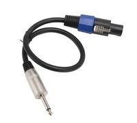 Cable de Altavoz Speakon a 1/4, Speakon a Cable de Conexión de Audio Estéreo TRS Macho de 6,35 Mm y 1/4 Pulgadas, para Altavoces del DJ Stage PA