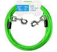 Cable de amarre para perro de 25 pies, 60 libras, verde