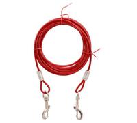Cable de amarre para perros con ganchos de metal para patio, camping, a prueba de óxido, 5 m