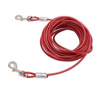 Cable de Amarre para Perros, Correa de Acero Inoxidable para Perros Que Acampa, Instalación Fácil Portátil para Perros Grandes (6 mm x 5 m / 0,24 Pulgadas x 16,4 pies)