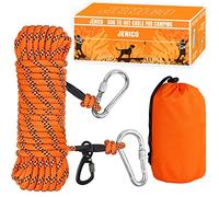 Cable de Amarre para Perros para Acampar - 50 pies, 70 pies, 100 pies, Sistema de Carrito Reflectante portátil para Perros de hasta 300 Libras - Correa de Perro para Acampar en el Patio | Parques |