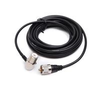 Cable de Antena, 5m Cable de Montaje en Orificio de Antena, Cavo Antenna TV, Antena de Radio Móvil para automóvil de vehículo Montaje NMO, con Conector Macho UHF PL259 para Antena de Radio Adaptador