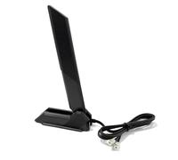 Cable de antena de repuesto para placa base WiFi 7 de 2.4/5/6 GHz para juegos MSI MEG Z890 GODLIKE/ACE, MEG Z790 ACE MAX, MPG Z790 Carbon MAX WiFi II, MAG B860, PRO B850-VC Base magnética (negro)