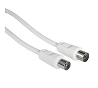Cable de Antena - HAMA - 85DB - Blanco - 1,5m - Conectividad TV