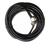 Cable de antena TNC macho a macho para GPS EZ-Guide Plus/500/250, cable de medición de 15 ft/5 m, color negro, compatible con CFX-750 y receptores con conector TNC