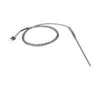 Cable de apantallamiento metálico FTARP08 tipo KJ de 1,5 m, sonda flexible de 100 mm con sensor de temperatura termopar WRNK-191(K 2mm diameter)