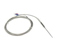 Cable de apantallamiento metálico tipo KJ FTARP08 de 2 m, 50 mm, sonda flexible con revestimiento de termopar, sensor de temperatura, 1 unidad(K 3mm diameter)