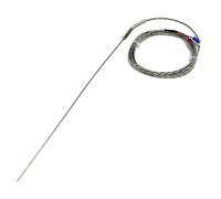Cable de apantallamiento metálico tipo KJT FTARP08 de 2 m, sensor de temperatura termopar con funda de sonda flexible de 300 mm, 1 unidad(J 1.5mm diameter)