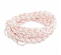 Cable de arranque 10 m Ø 4,5 mm rojo y blanco para cuerda trenzada de poliéster para Honda para motores Gx270 Gx390 Ts350 Ts400 Ts500 y 038 041 051 Ms640 Ms660 Motosierras Herramientas de jardín Pieza