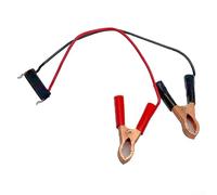 Cable de arranque de coche con adaptador de conector de carga integrado para funcionamiento de batería de litio externa en aplicaciones de mantenimiento automotriz