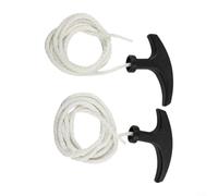 Cable de arranque de tracción, 2 piezas de 950 mm, cuerda resistente para mini para ATV para quad con agarre cómodo para generador Rotavator Fix