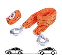 Cable de arrastre Cinta de Remolque 2" X 4mts con Gancho sujeción para Coche