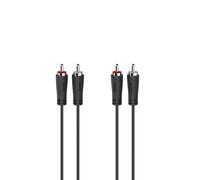 Hama Cable de audio 00205258 2 x RCA 3 m Negro