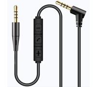 Cable de Audio 4 Pines Aux 3.5mm 1.2 Metros compatible con Logitech G Pro / G433 / G335 / Pro X 2 SE/Astro A30 40 50 Auriculares Gaming | Con Micrófono y Control en Línea