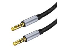 - Cable de audio AUX de 3,5 mm, macho a macho, cable de audio de coche, 1 m, cable de conexión, cable de audio