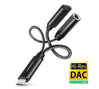 Cable de Audio Axagon ADA-HCPD USB-C a 3.5 mm con Power Delivery y DAC Hi-Res