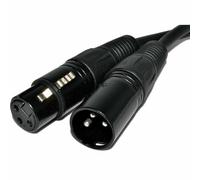 Cable De Audio Balanceado Blindado XLR De Hombre A Mujer Pulse Negro 0.5m