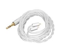 Cable de audio balanceado de cobre plateado para sonido de alta fidelidad, diseño antienredos que garantiza un ajuste cómodo y seguro y una capa