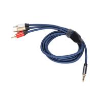 Cable de audio bidireccional de 3,5 mm macho a 2RCA macho. Diseño de alta fidelidad con conectores resistentes a la corrosión para un audio nítido